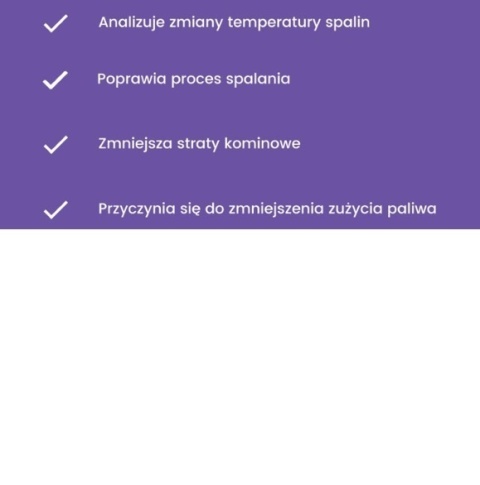 Czujnik temperatury spalin z zieloną wtyczką do sterowników SKZP02, 04, 05